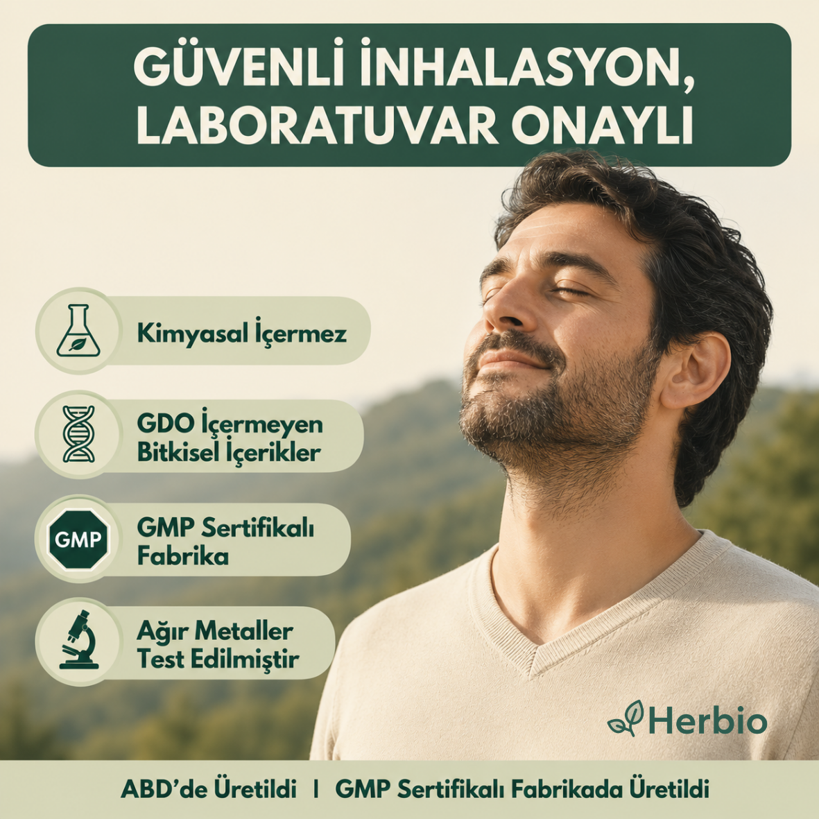 Herbio™ Bitkisel Nefes İnhalatörü