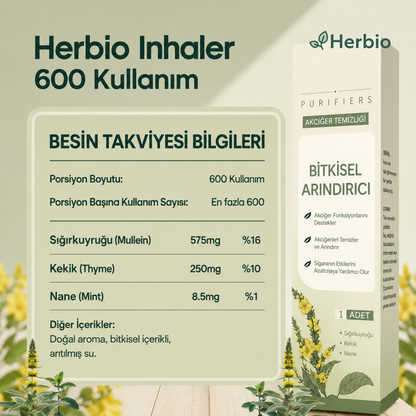 Herbio™ Bitkisel Nefes İnhalatörü